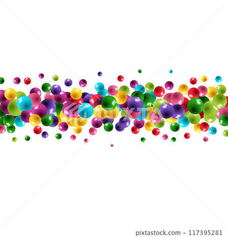 Abstract template with color balls. Vector background. eps 10 Abstract template with color balls. Vector background. eps 10 117395281