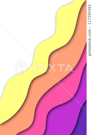 Multi layers soft colorful texture 3D paper cut layers in gradient vector banner. Abstract paper cut art background design for website template. Eps 10 Multi layers soft colorful texture 3D paper cut layers in gradient vector banner. Abstract paper cut art background design for website template. Eps 10 117395482