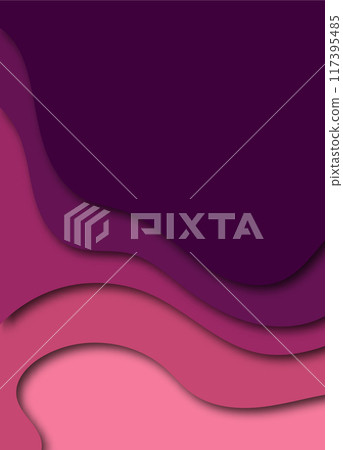 Multi layers purple texture 3D paper cut layers in gradient vector banner. Abstract paper cut art background design for website template. Eps 10 Multi layers purple texture 3D paper cut layers in gradient vector banner. Abstract paper cut art background design for website template. Eps 10 117395485