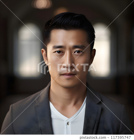 Young Handsome Asian Man AI Portrait Photo 117395747