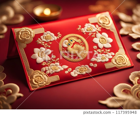Traditional Elegant Rich Chinese Red Envelope 117395948