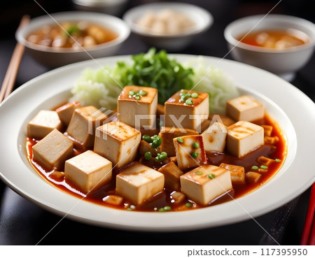Traditional Chinese Tofu Hot Meal AI Photo 117395950