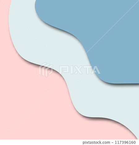 Abstract colored waves. Background paper cut style. Eps 10 117396160