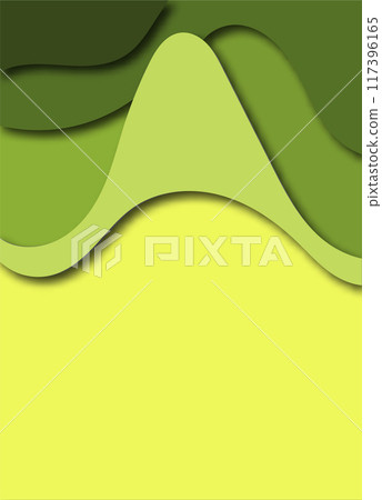3D abstract background with paper cut out figures. Vector layout design for business presentations, flyers, posters and invitations. Eps 10 117396165