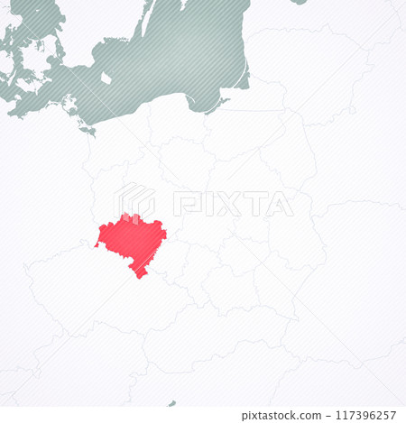 Map of Poland - Lower Silesia 117396257