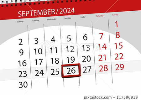 Calendar 2024, deadline, day, month, page, organizer, date, September, thursday, number 26 117396919