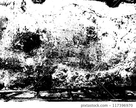 Rusty grunge texture. Aggressive damaged surface. Black white background. Rusty grunge texture. Aggressive damaged surface. Black white background. 117396970