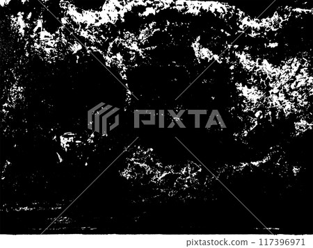 Rusty grunge texture. Aggressive damaged surface. Black white background. Rusty grunge texture. Aggressive damaged surface. Black white background. 117396971