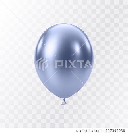 Luxury realistic balloons. 3D glossy helium balloons 117396988