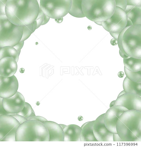 Abstract background. Vector photo frame. Colored balls. Eps 10 117396994