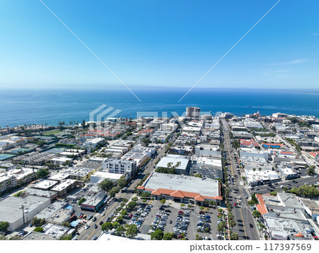 Aerial view of over La Jolla, San Diego, California, USA Aerial view of over La Jolla, San Diego, California, USA 117397569