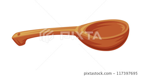 Wooden Sauna Spoon as Finland Symbol and Attribute Vector Illustration Wooden Sauna Spoon as Finland Symbol and Attribute Vector Illustration 117397695