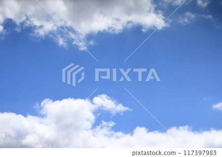  Blue sky and clouds 117397983