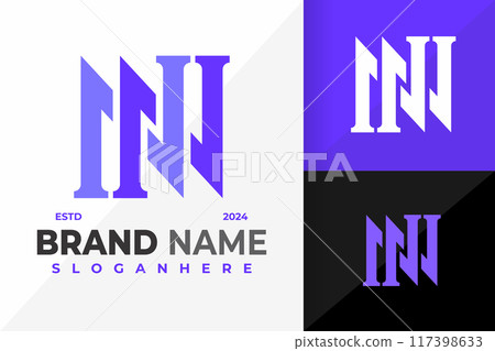 Letter NN Monogram Logo design vector symbol icon illustration Letter NN Monogram Logo design vector symbol icon illustration 117398633