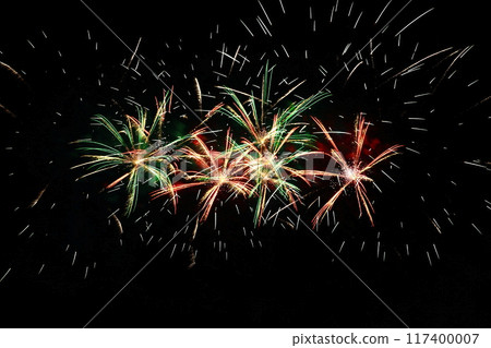 Radiating fireworks at the Kochi City Summer Fireworks Festival Radiating fireworks at the Kochi City Summer Fireworks Festival 117400007