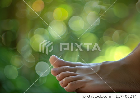 Close-up of well-manicured feet Close-up of well-manicured feet 117400284