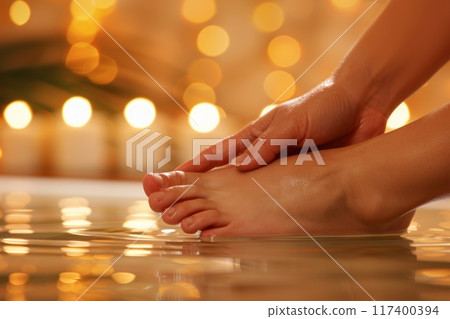 Close-up of well-manicured feet 117400394