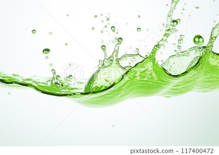 High-speed capture of green liquid in motion High-speed capture of green liquid in motion 117400472