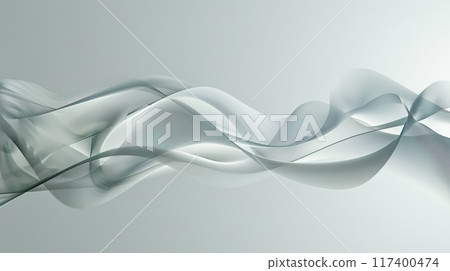 Elegant white light wave background with flowing lines. Elegant white light wave background with flowing lines. 117400474