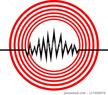 Earthquake Warning Icon Illustration 117400978