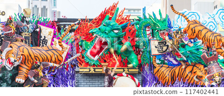 "Aomori Prefecture" Gorgeous float competition Hachinohe Sansha Taisai Summer 117402441