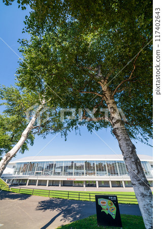 「青森郡」八戶市的夏日藍天與長根公園風景 「青森郡」八戶市的夏日藍天與長根公園風景 117402643