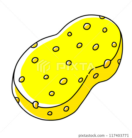 Loose simple cellulose sponge, solid paint 117403771
