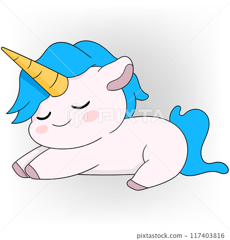 mini unicorn is tired heading towards sweet dreams mini unicorn is tired heading towards sweet dreams 117403816