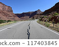 Scenery along Utah State Route 128 near Moab, Utah. 117403845
