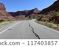 Scenery along Utah State Route 128 near Moab, Utah. 117403857
