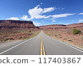 Scenery along Utah State Route 128 near Moab, Utah. 117403867