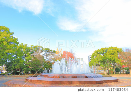 Scenery of the fountain at Fukiage Park, Nagoya, Aichi Prefecture Scenery of the fountain at Fukiage Park, Nagoya, Aichi Prefecture 117403984