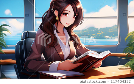 學習（工作）的美女 117404332