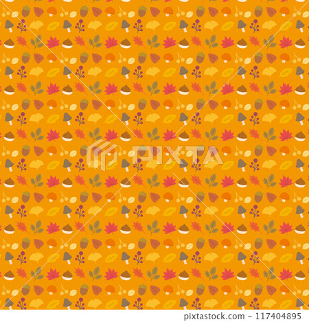 Autumn seamless material 117404895