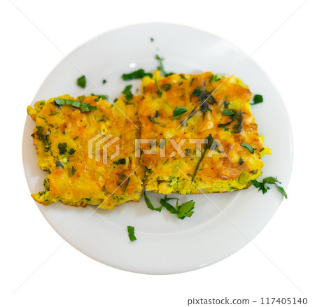 Tajine maadnous, Tunisian egg cake 117405140