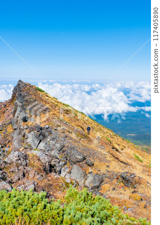 Climbing Mt. Chokai in autumn: the view from the Seven High Mountains 117405890
