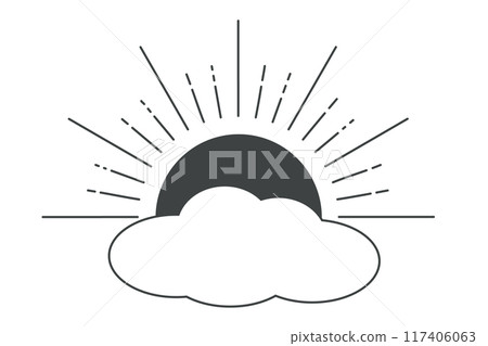 標題框架,陽光透過雲層可見 標題框架,陽光透過雲層可見 117406063