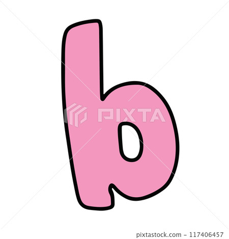 Hand drawn a to z alphabet letter for brand logo, icon, decoration, cute font, typography, text, calligraphy, initials, print, card, clip art, sticker, tattoo, merchandise, ad, education book, names 117406457