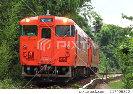 [JR-P] Geibi Line Kiha 40 (One-man regular train: Hiroshima⇔Miyoshi) 117406860
