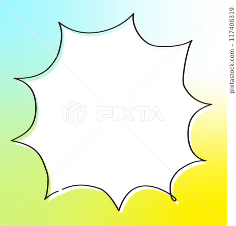 Pastel-colored speech bubble material_6 117408319
