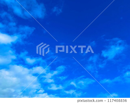 Blue sky and white clouds 117408836