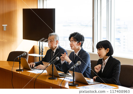 政客圓桌威嚴會員徽章會議形象 政客圓桌威嚴會員徽章會議形象 117408963