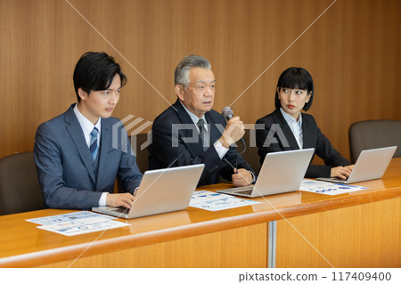 圓桌深情會議形象 117409400