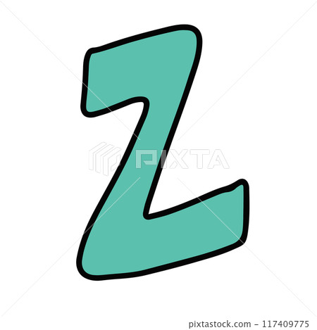 Hand drawn a to z alphabet letter for brand logo, icon, decoration, cute font, typography, text, calligraphy, initials, print, card, clip art, sticker, tattoo, merchandise, ad, education book, names 117409775