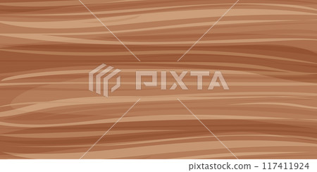 Wood annual rings texture top view surface. Tree material, plank or panel. Stamp of tree trunk natural timber.  117411924