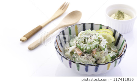 Salad with goya and tuna Salad with goya and tuna 117411936