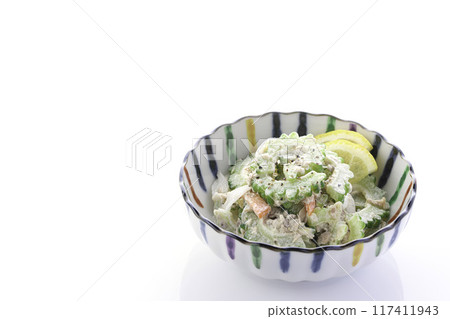 與goya和金槍魚的沙拉 與goya和金槍魚的沙拉 117411943