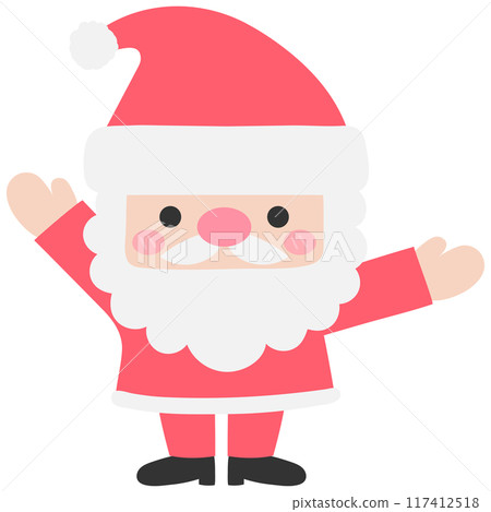 Kids hand drawn Merry Christmas and happy new year greeting card with cute Santa Claus Kids hand drawn Merry Christmas and happy new year greeting card with cute Santa Claus 117412518