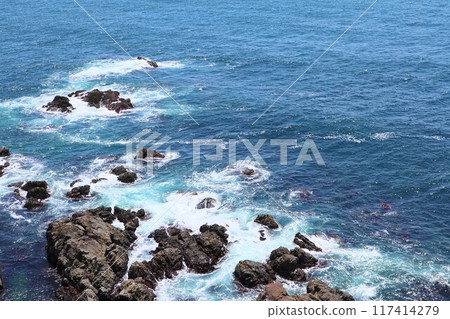 View of the Pacific Ocean from Shima City, Mie Prefecture View of the Pacific Ocean from Shima City, Mie Prefecture 117414279