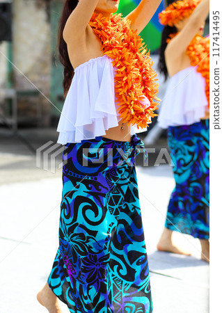 Nani Lei, a woman dancing the hula Nani Lei, a woman dancing the hula 117414495